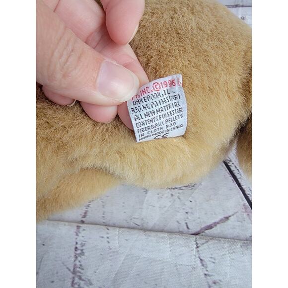 TY 1996 Classic Corky The Cocker Spaniel Dog 10in Plush Stuffed Animal Toy Tan - Picture 6 of 10